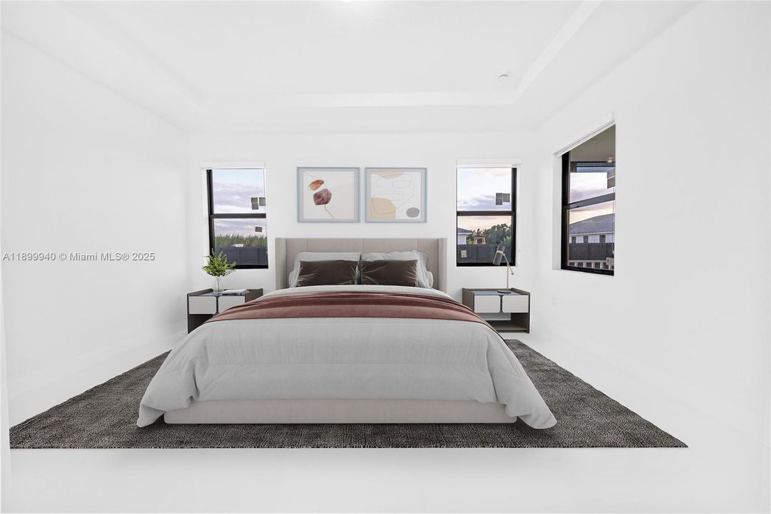 Master Bedroom staged