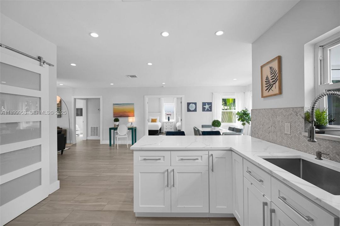 Impeccably designed kitchen combining practicality with a touch of luxury.