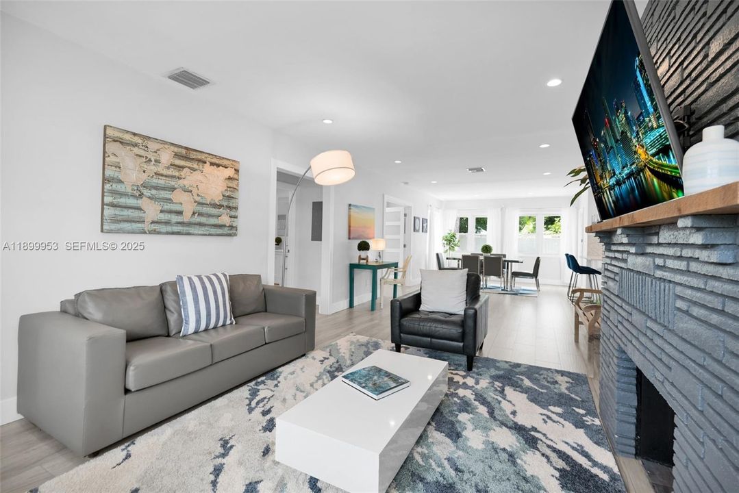 Comfortable and well-designed living area that perfectly blends sophistication with everyday functionality.