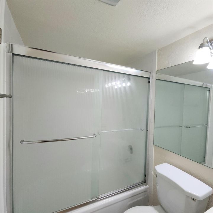 Ensuite with Nice slider door