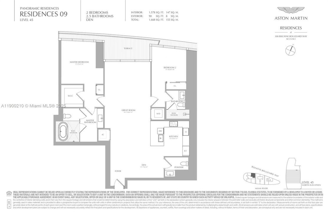 For Rent: $12,750 (2 beds, 2 baths, 1578 Square Feet)