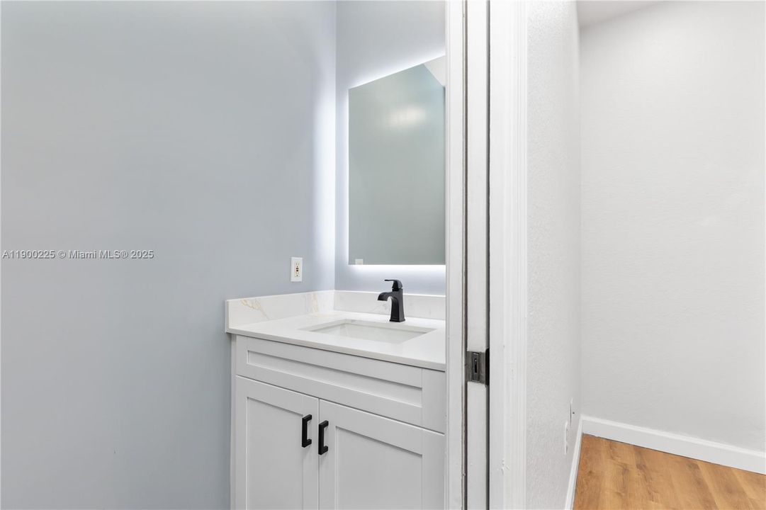 Half bathroom  first floor