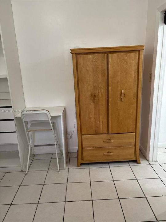 Armoire and small desk