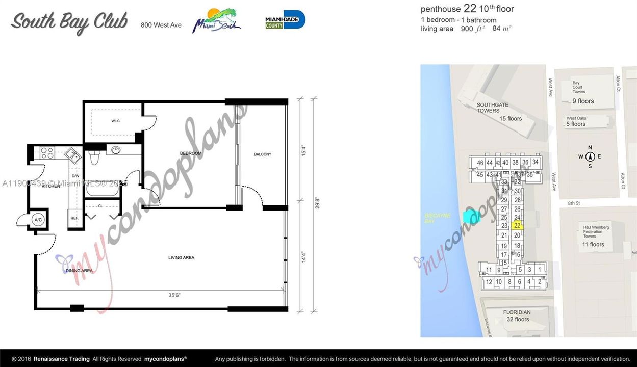 Под контрактом: $465,000 (1 спален, 1 ванн, 900 Квадратных фут)