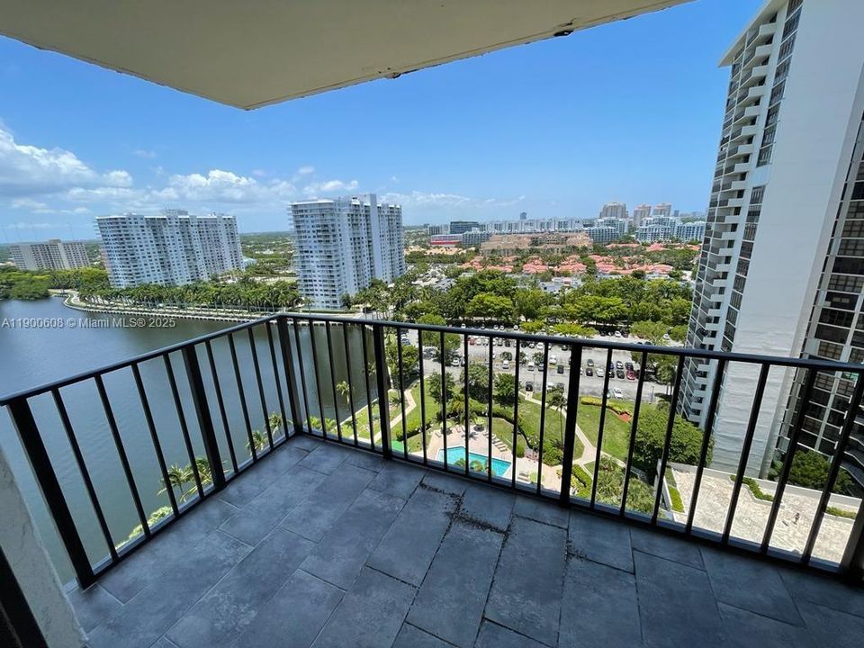 Balcony looking at the bay and city