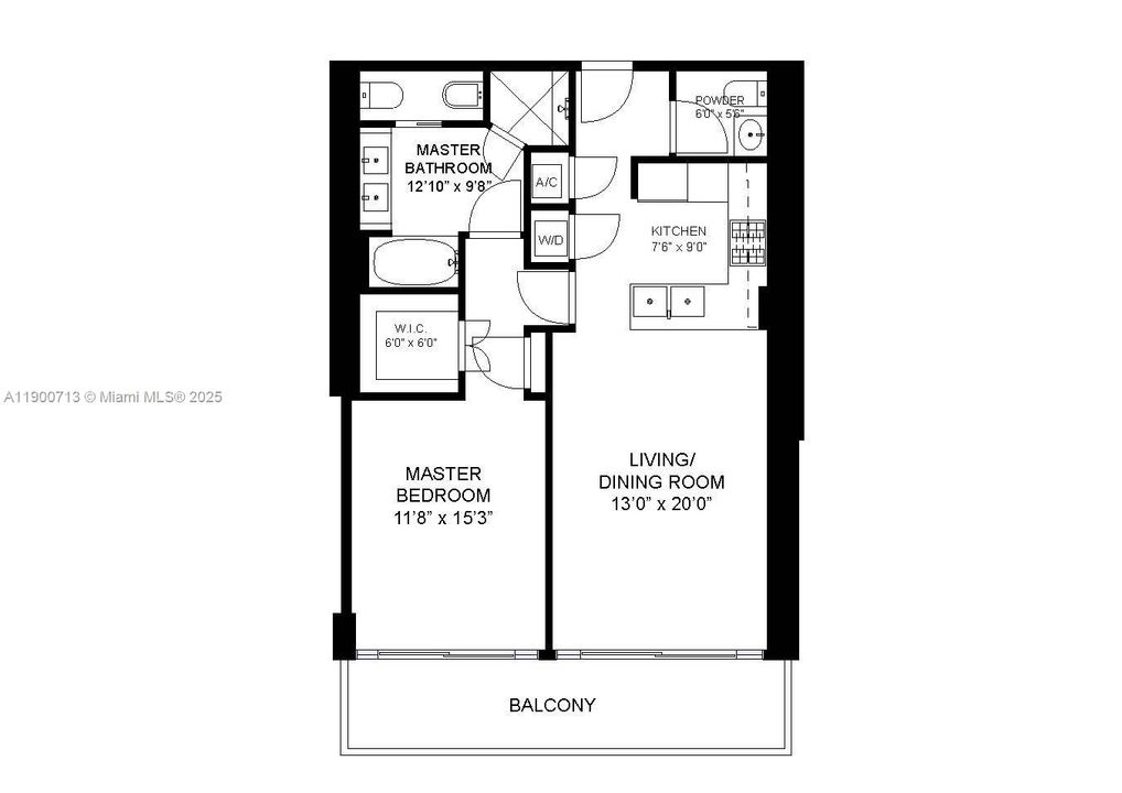 Recently Rented: $4,400 (1 beds, 1 baths, 871 Square Feet)