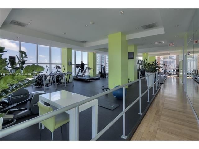 Fully equipped rooftop gym