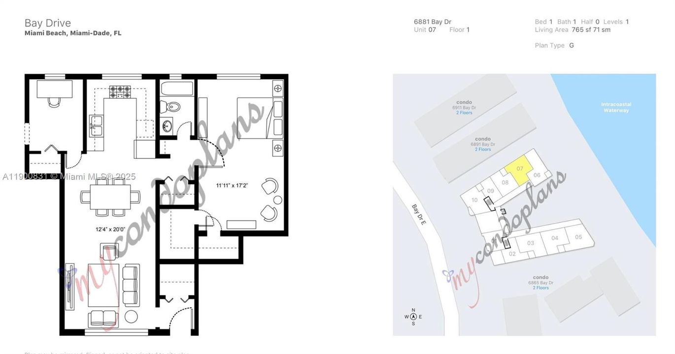 For Sale: $340,000 (1 beds, 1 baths, 763 Square Feet)