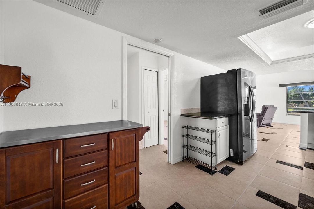 Kitchen with coffee bar