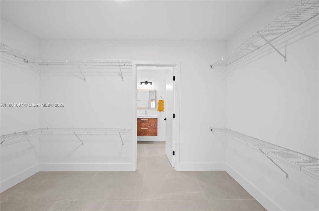 Master bedroom closet