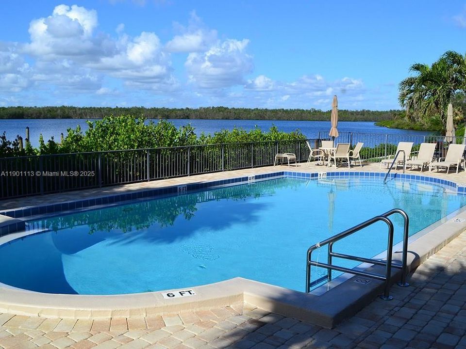 Community pool perfect for sunset cocktails and more!
