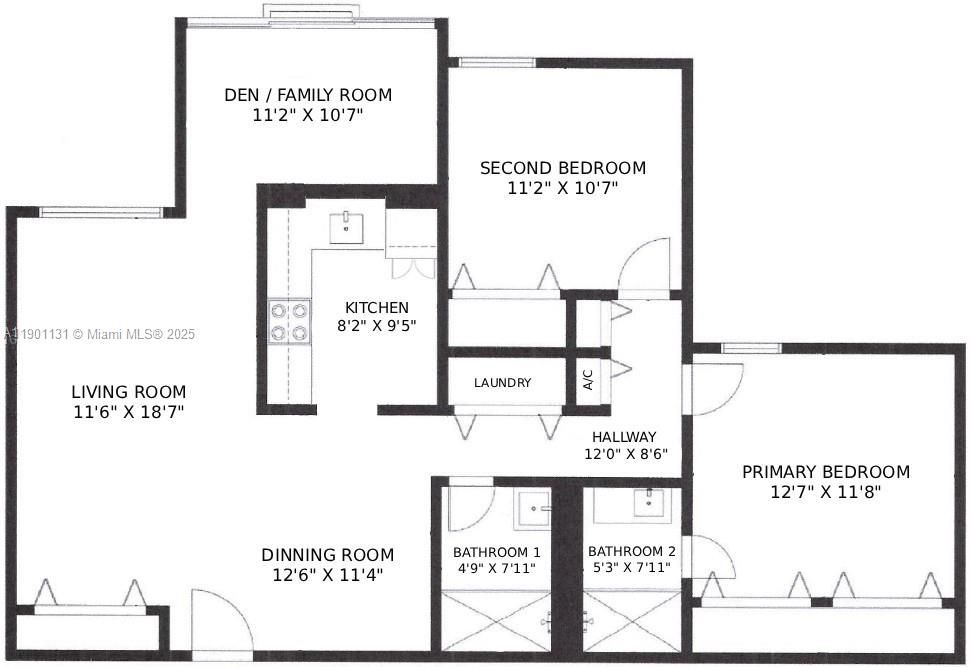 For Sale: $292,000 (2 beds, 2 baths, 1086 Square Feet)