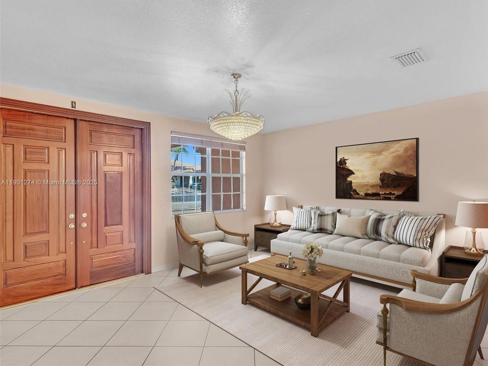 Formal Living Room area. Virtually Staged