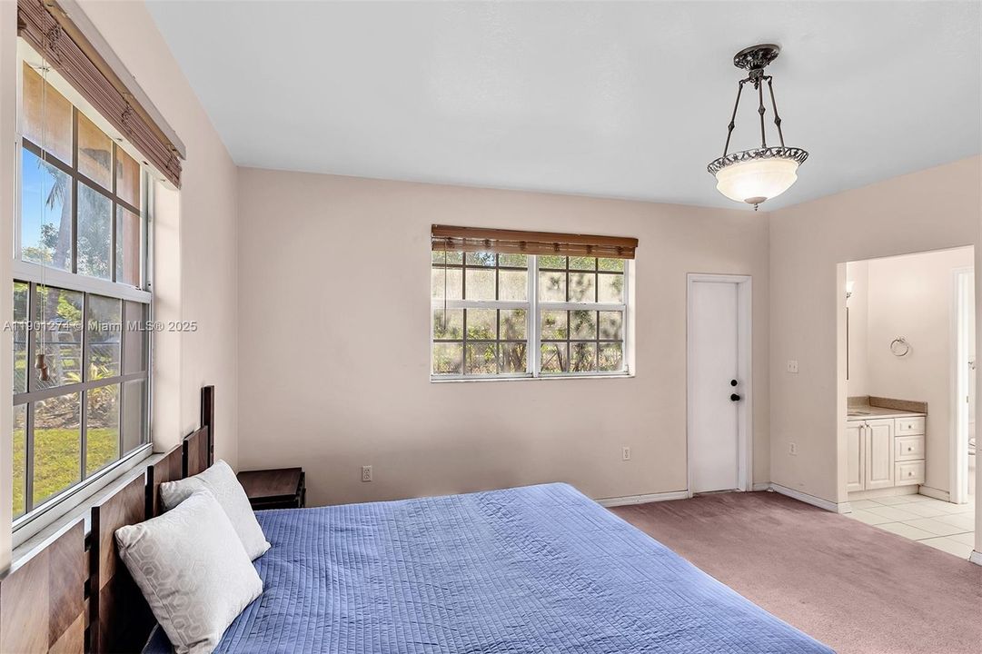 Large Master Bedroom, features large walking closet.