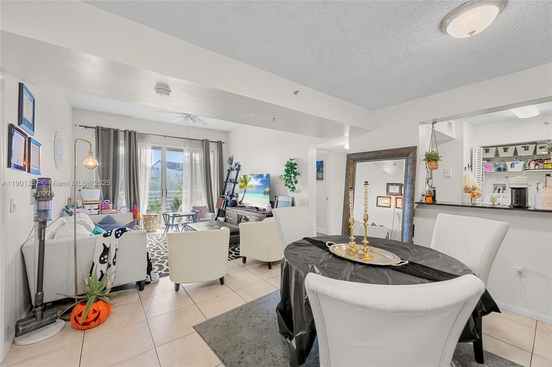 Dining and Living room view