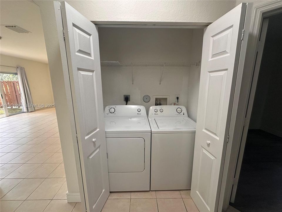 Washer & Dryer in Unit.