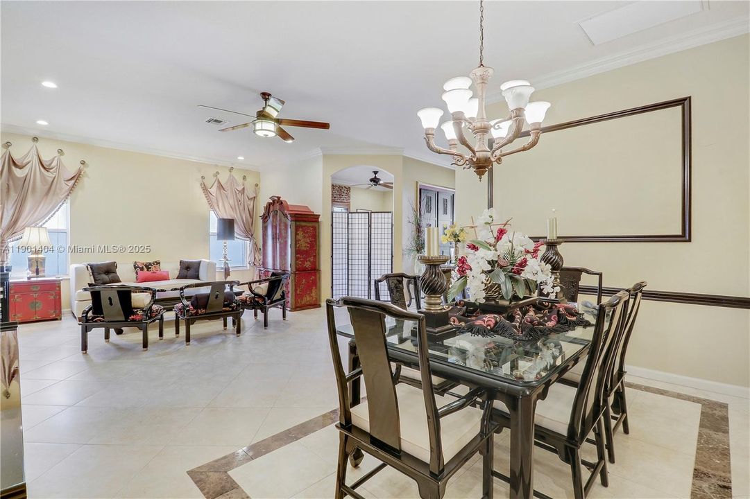 Dining room view to living room