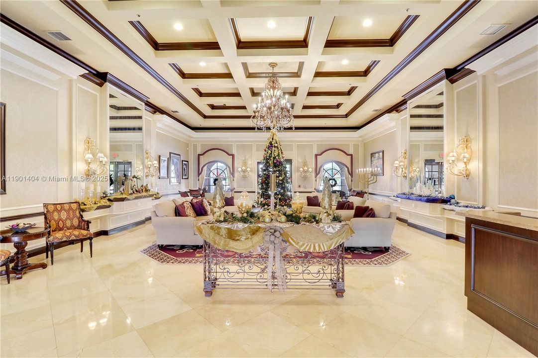 Clubhouse lobby