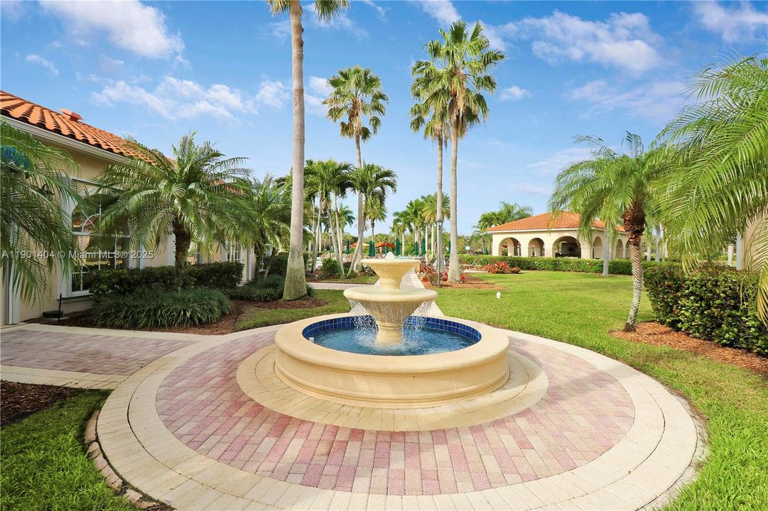 Clubhouse patio area