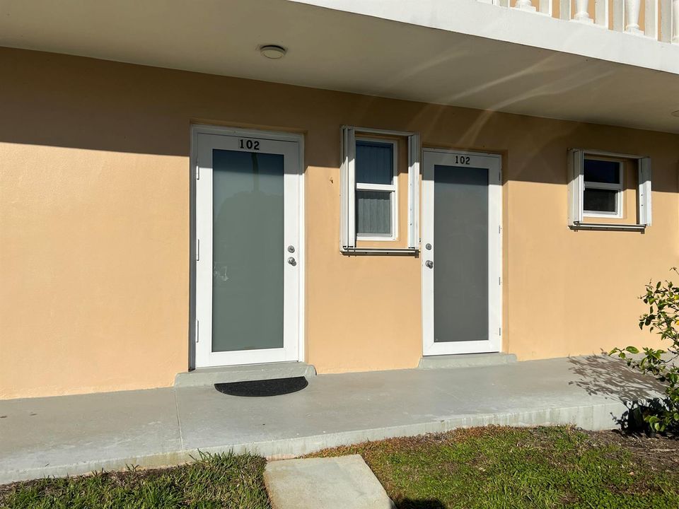 New doors, front