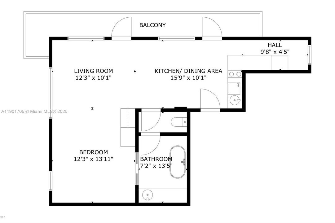 For Sale: $550,000 (0 beds, 1 baths, 594 Square Feet)