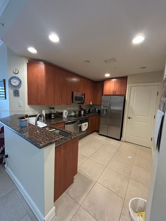 Very spacious kitchen, with enough room for a breakfast nook.