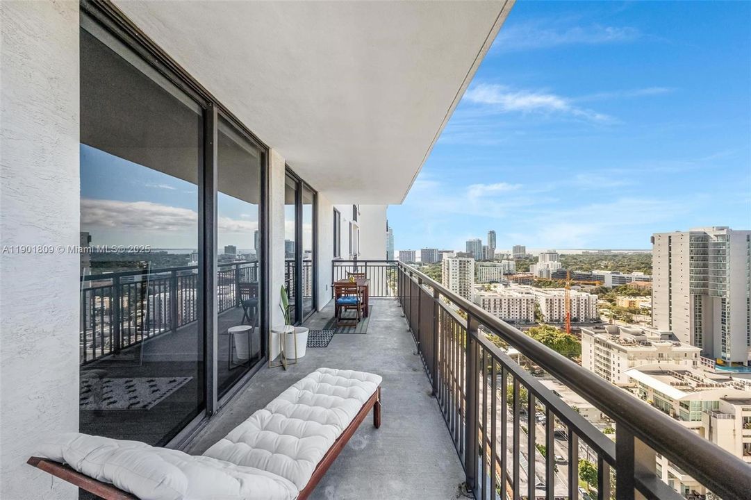 Bay and Miami city view