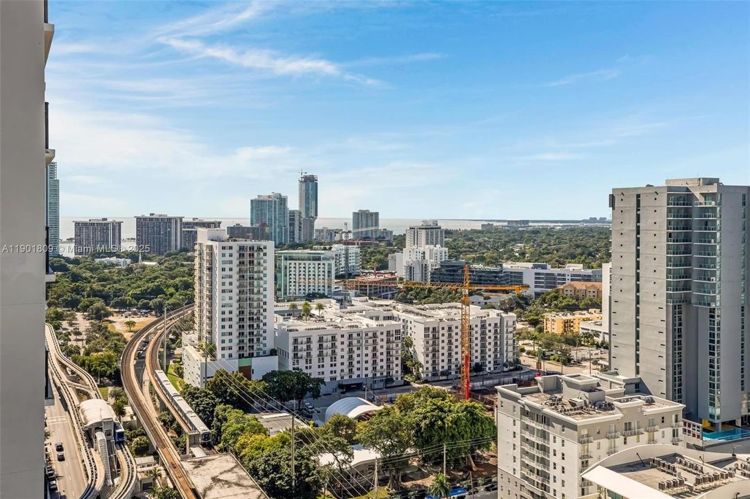 Bay and Miami city view