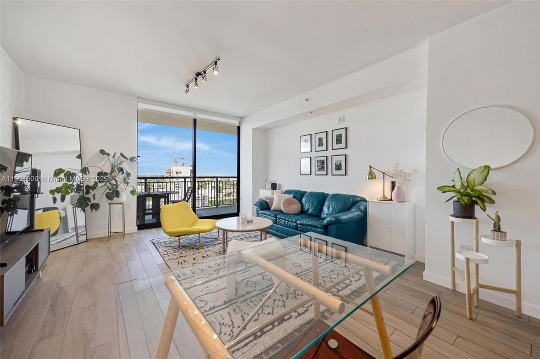 Living room with beautiful view