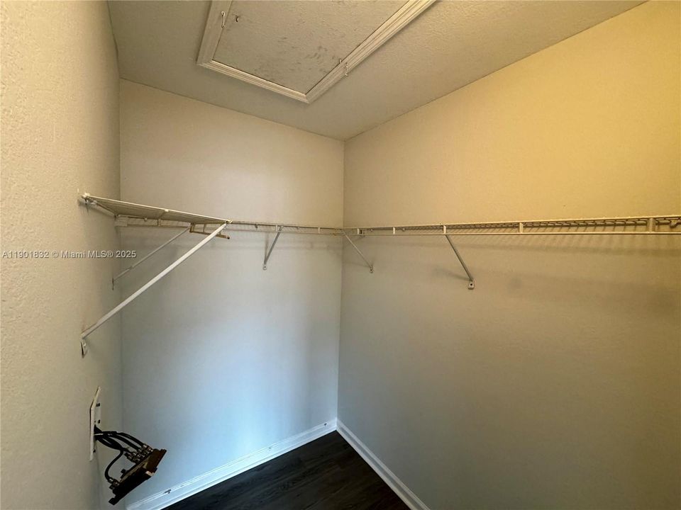 Walking closet in Master Bedroom