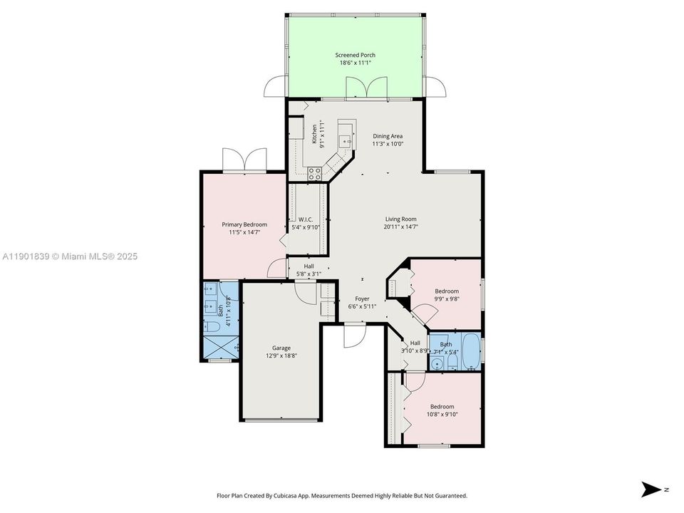 Active With Contract: $545,000 (3 beds, 2 baths, 1281 Square Feet)
