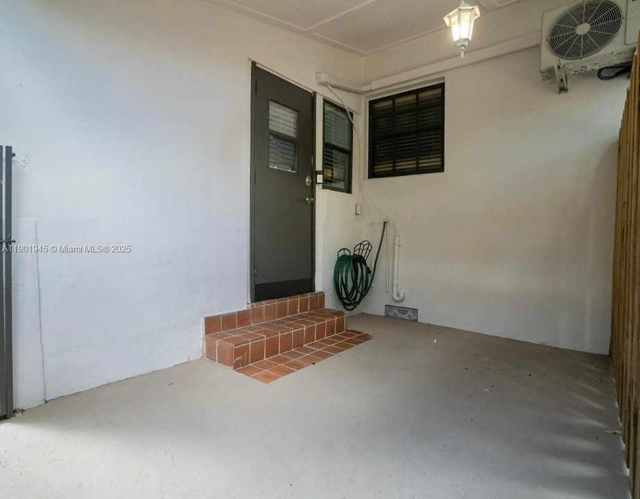 Patio/Entry space for patio furniture