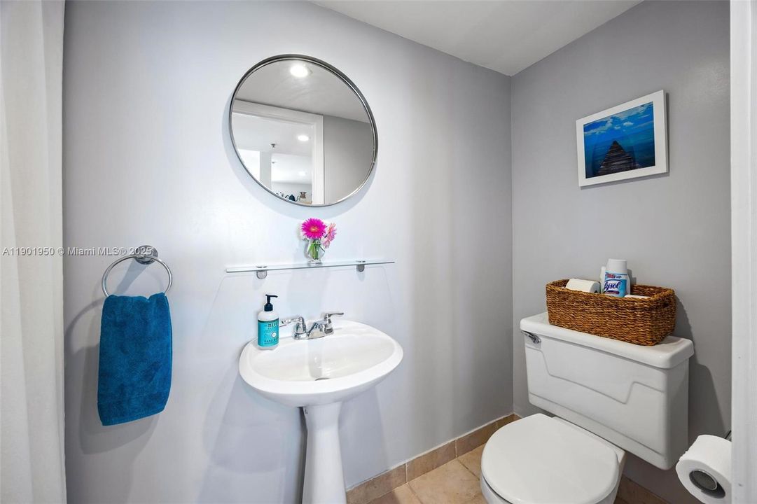 Half-bath near kitchen