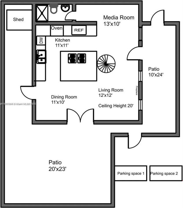 合同活跃: $5,250 (2 贝兹, 2 浴室, 1330 平方英尺)