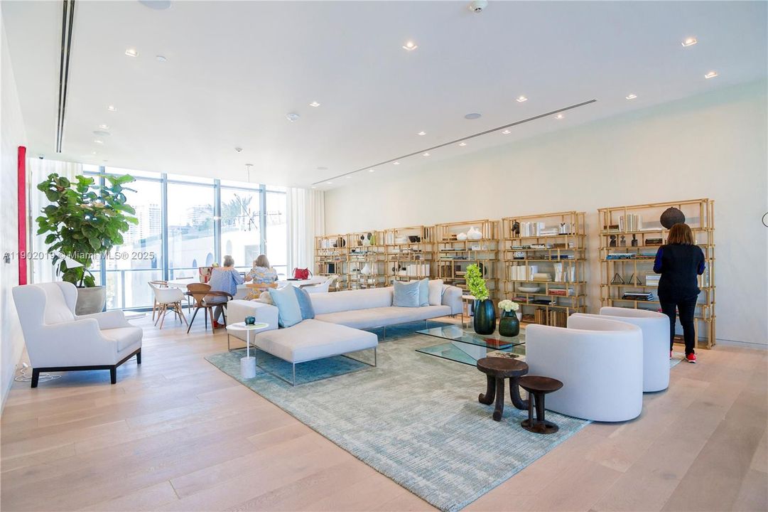 Community library on 8th floor