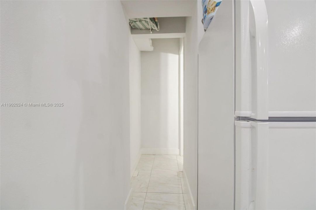 Unit 1 Hallway to bathroom