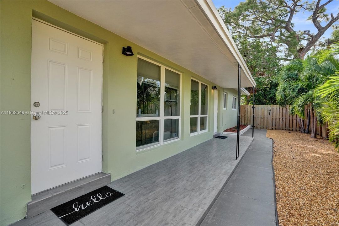 Unit 1 - Hurricane impact front door and windows.
