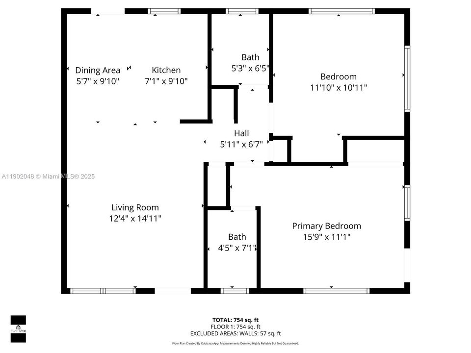 Both residence are identical. 2 Bedroom & 2 Bath.