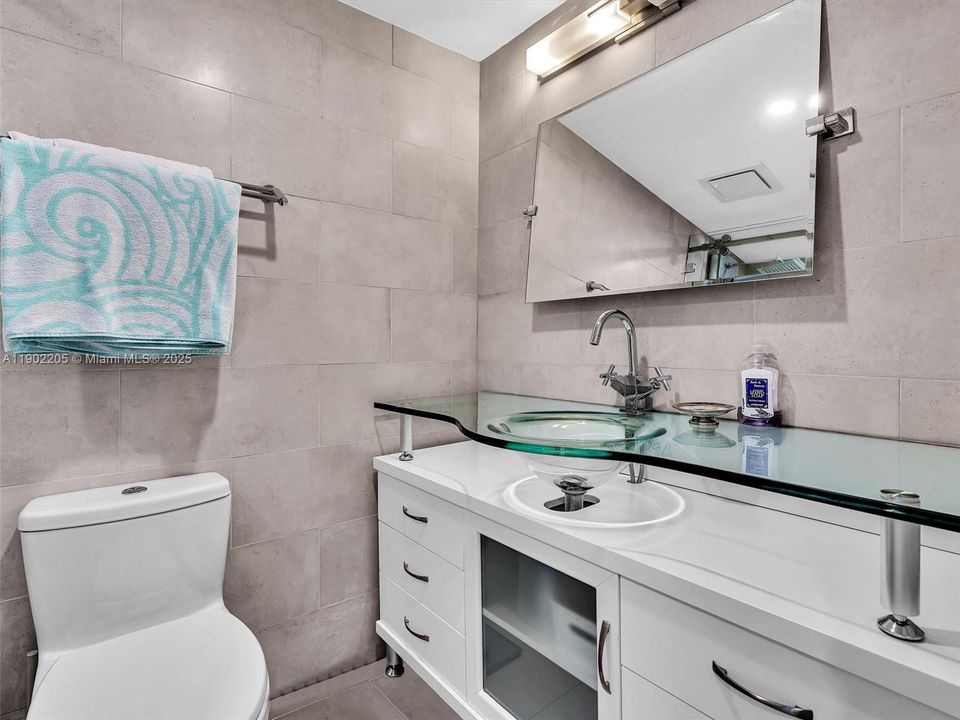 Guest bathroom - completely remodeled