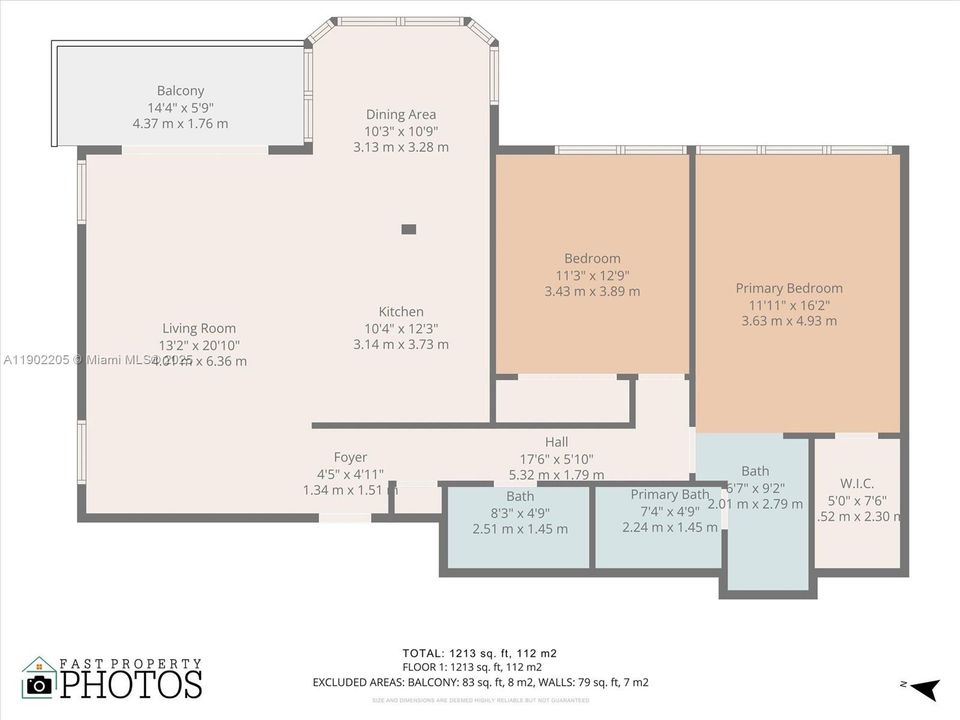 Active With Contract: $450,000 (2 beds, 2 baths, 1213 Square Feet)