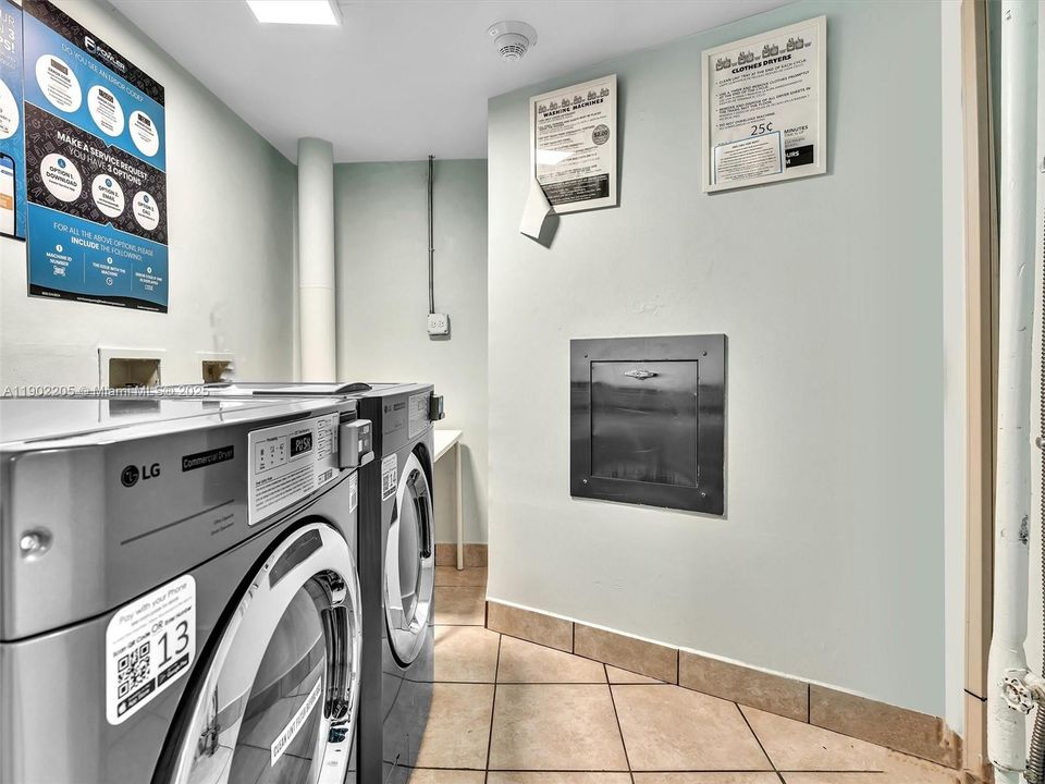 Laundry room on each floor