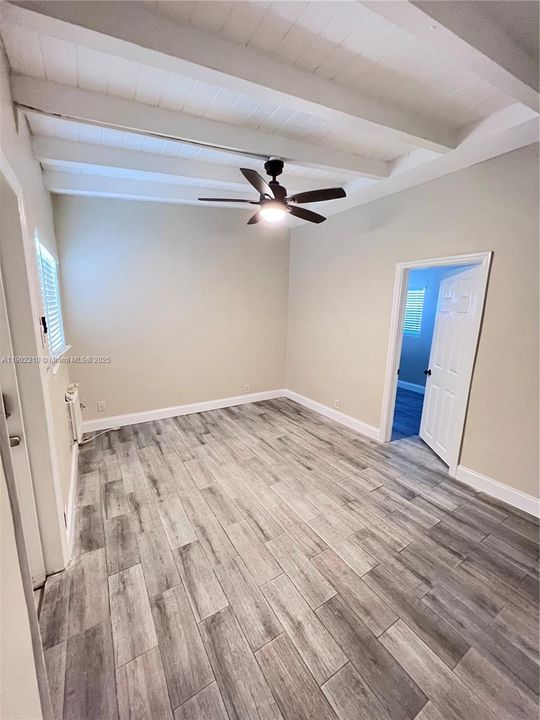 Living area. Entry door is on left of pic.