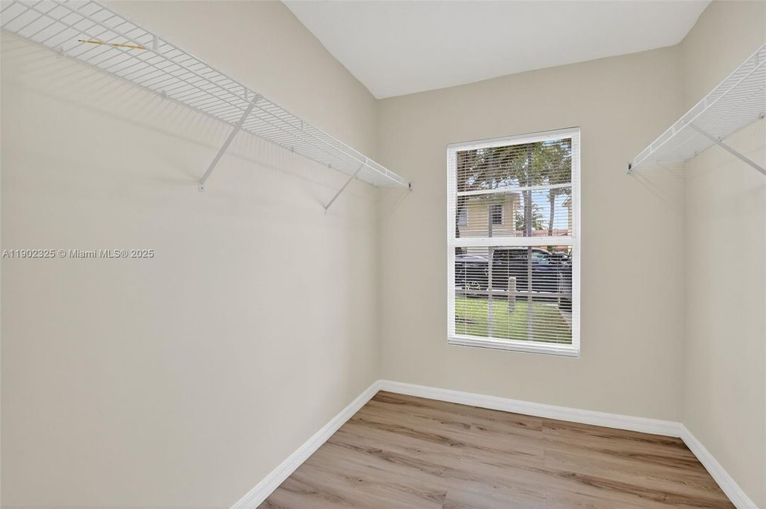 2 large walk in closets