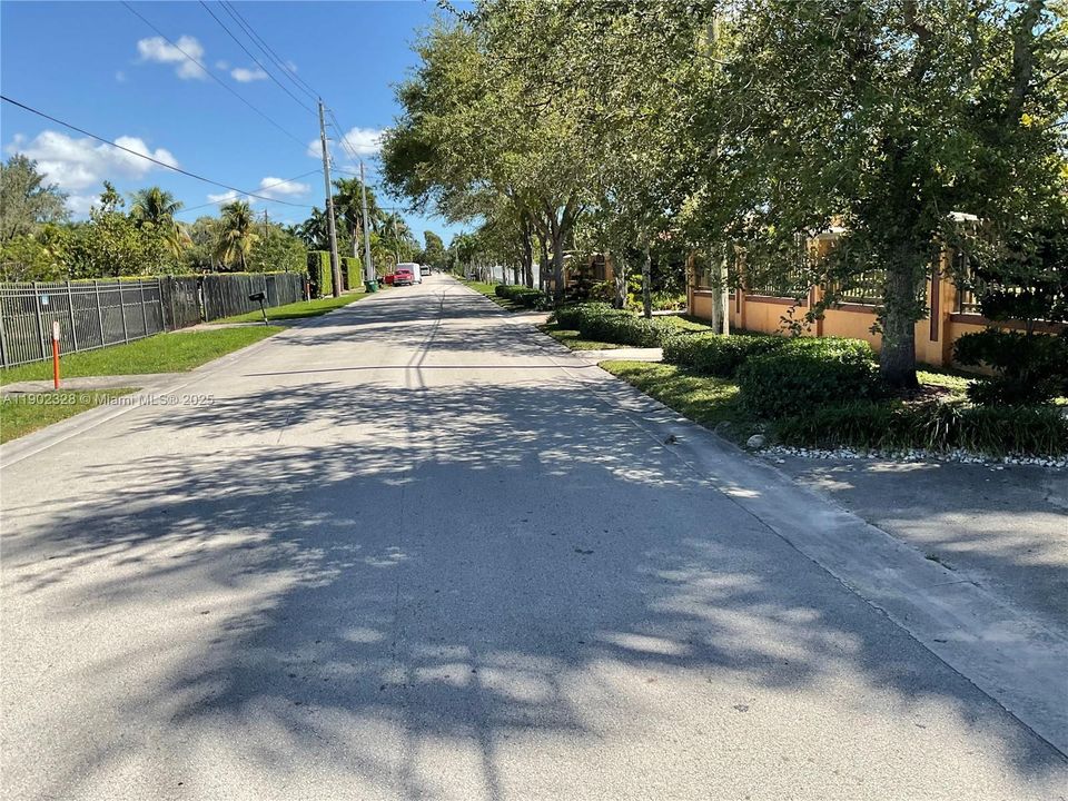 entrance to the rear