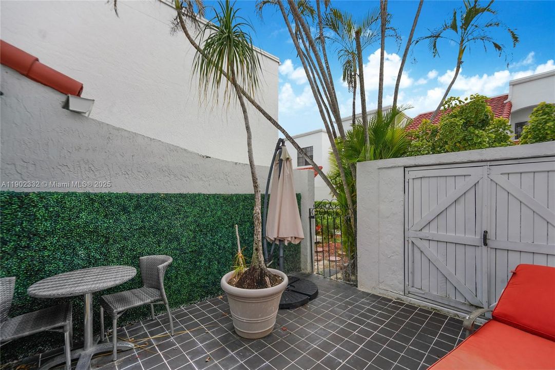 Private Gated Patio