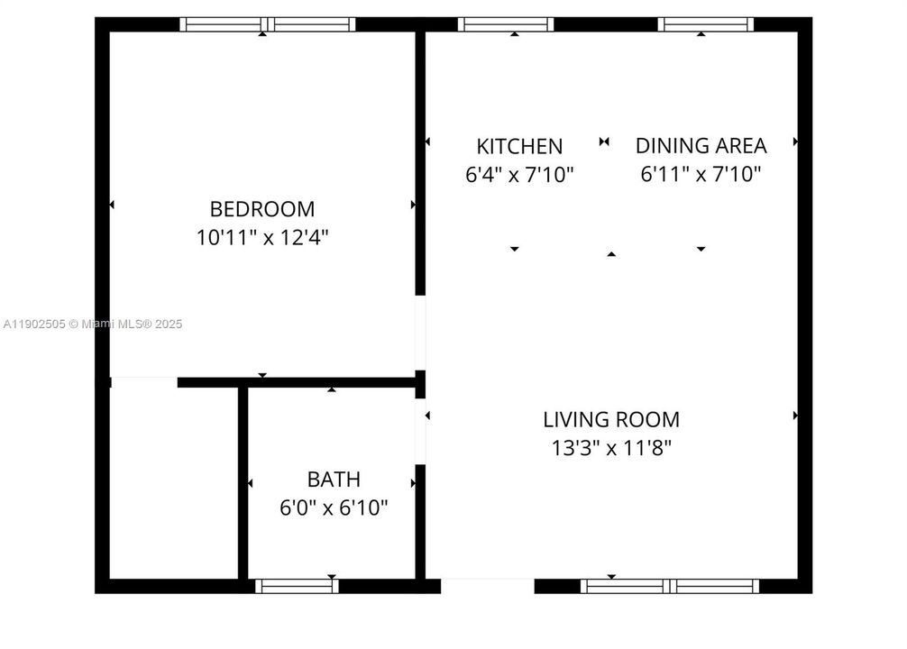 出租: $1,650 (1 贝兹, 1 浴室, 495 平方英尺)