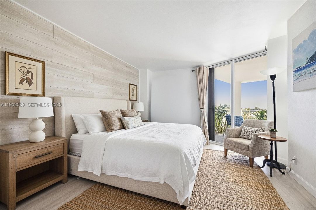 Virtually staged 2nd bedroom