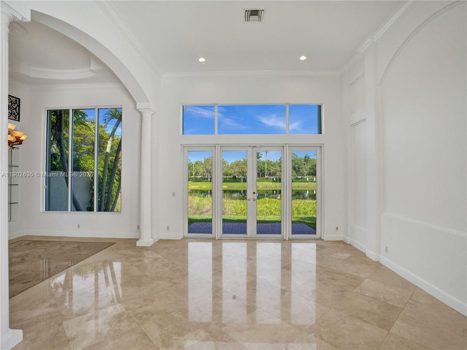 Living room and partial Dinning room