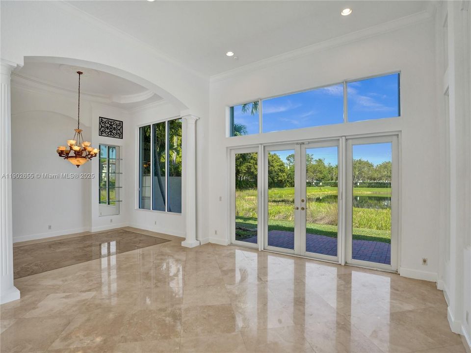 Dining room and living room