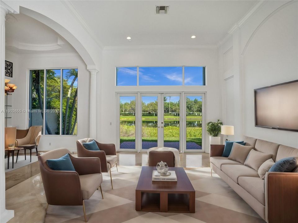 Virtually Staged living room